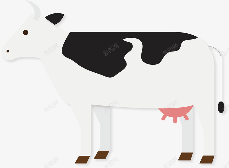 畜牧业奶牛插画矢量图ai免抠素材_新图网 https://ixintu.com 创意 动物设计 卡通 奶牛 奶牛设计 畜牧 矢量图