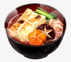 海鲜豆腐汤素材