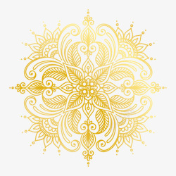 欧式古典图案2植物金色花纹底纹高清图片