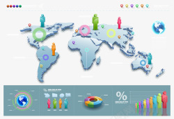 图表说明地图PPT元素高清图片