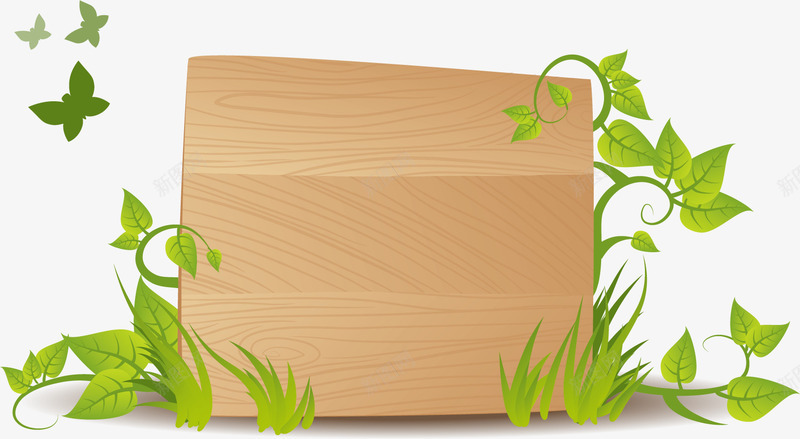 木板片png免抠素材_新图网 https://ixintu.com 指示牌 木板装饰 木牌 矢量木板