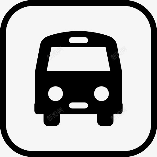 公共交通图标png_新图网 https://ixintu.com 乘客 剪影 巴士 汽车 运输