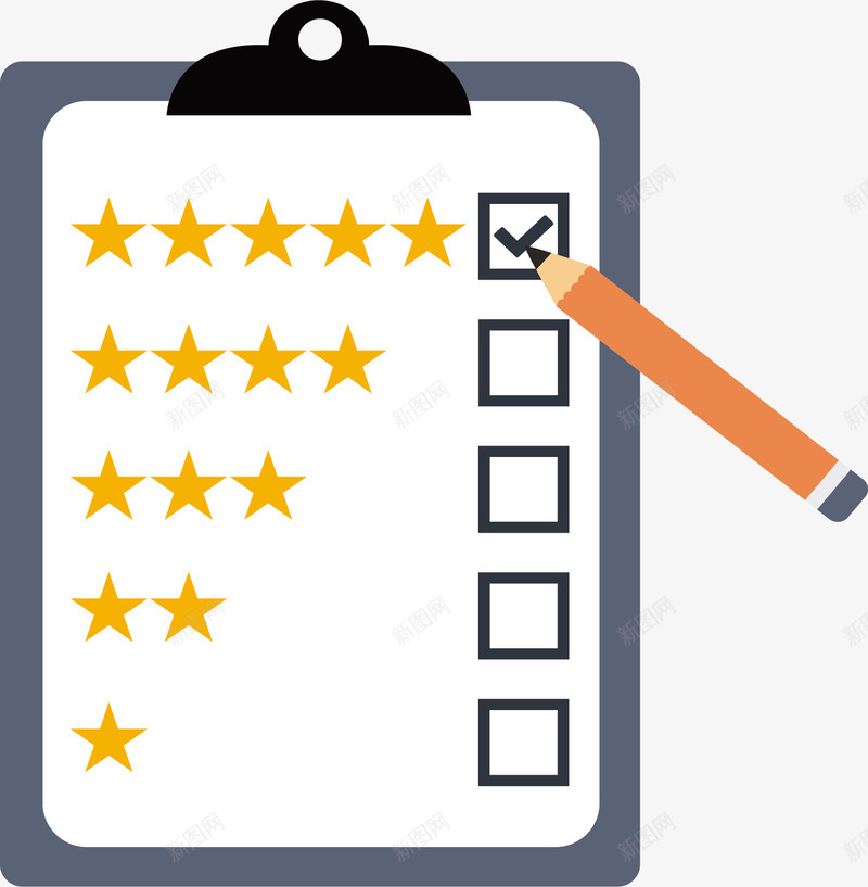 反馈调查星级评价图标png_新图网 https://ixintu.com 反馈 售后服务 星级评价 矢量素材 评分