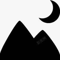景观视频照片视频晚上景观图标高清图片