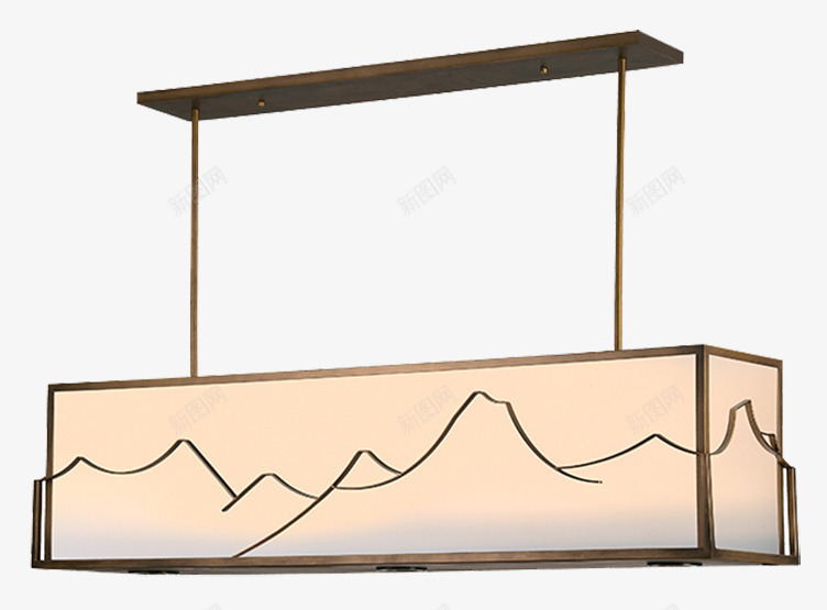日式长方形别墅灯具png免抠素材_新图网 https://ixintu.com 书房 别墅 吧台 日式 日式灯 灯具 禅意 茶室 长方形