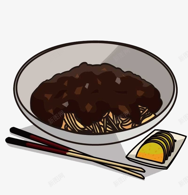 中国食品png免抠素材_新图网 https://ixintu.com 卡通 烹调 碗 筷子 食品
