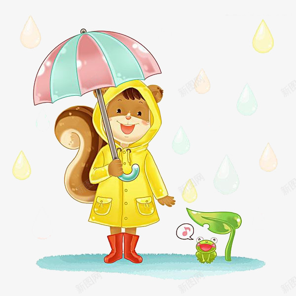 打雨伞的小熊png免抠素材_新图网 https://ixintu.com png图形 png装饰 小熊 装饰 雨伞 青蛙