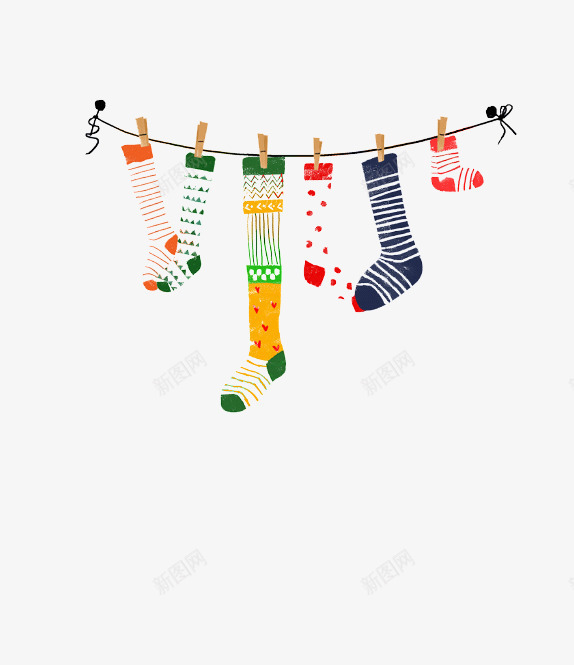 长短袜子图标png_新图网 https://ixintu.com 全部商品 卡通 圣诞节 漫画 装饰