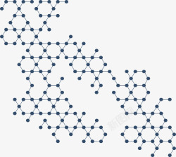 六边形网络结构花纹素材