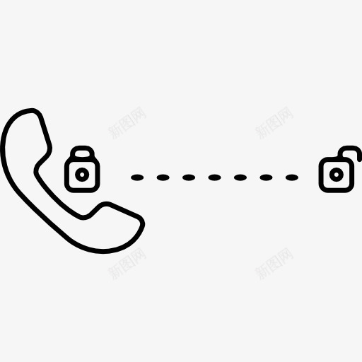 解锁电话图标png_新图网 https://ixintu.com 电话 界面 符号 耳 解锁 解锁手机 锁定
