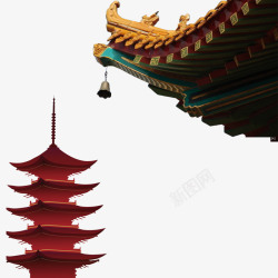 宫廷房檐房屋中国风高清图片