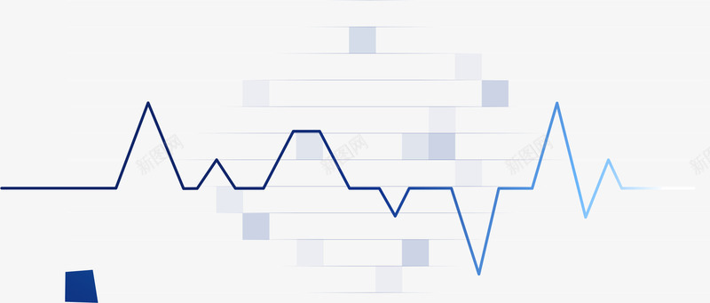 蓝色心电图矢量图ai免抠素材_新图网 https://ixintu.com AI 心电图 手绘 线条 背景 蓝色 矢量图