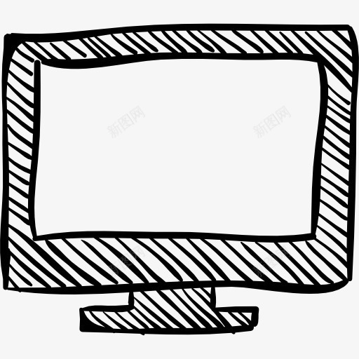 监控示意图标png_新图网 https://ixintu.com 屏幕 工具 工具和用具 监视器 监视器手绘 素描 草图 计算机