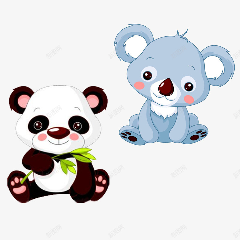二款小熊png免抠素材_新图网 https://ixintu.com 卡通熊 小熊 手绘可爱熊 毛绒熊