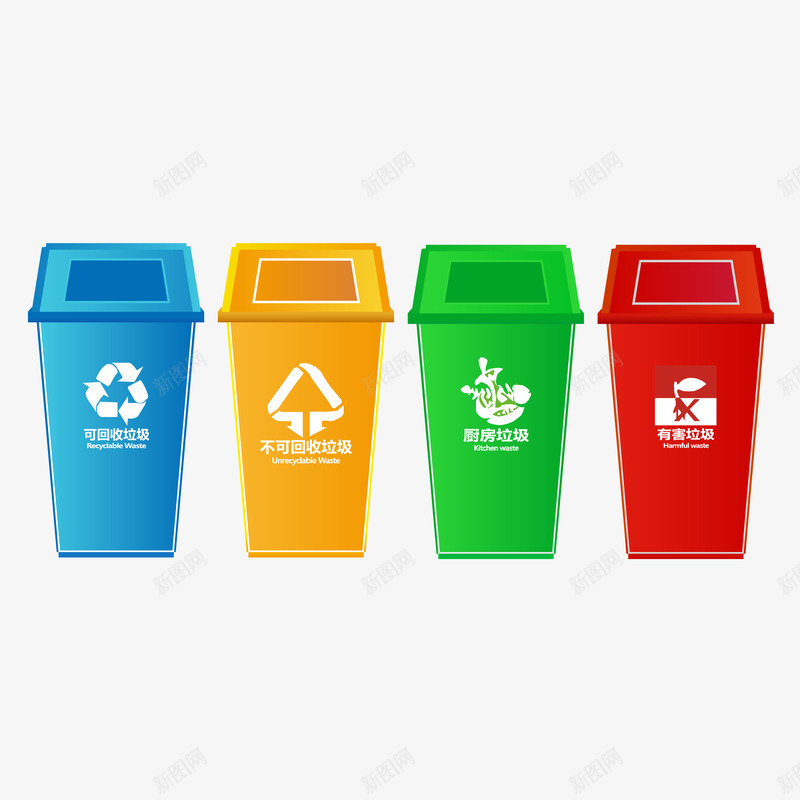 垃圾回收分类2png免抠素材_新图网 https://ixintu.com 其他垃圾 可回收垃圾 垃圾分类 垃圾回收 垃圾回收分类