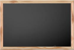 手绘褐色的黑板木板素材