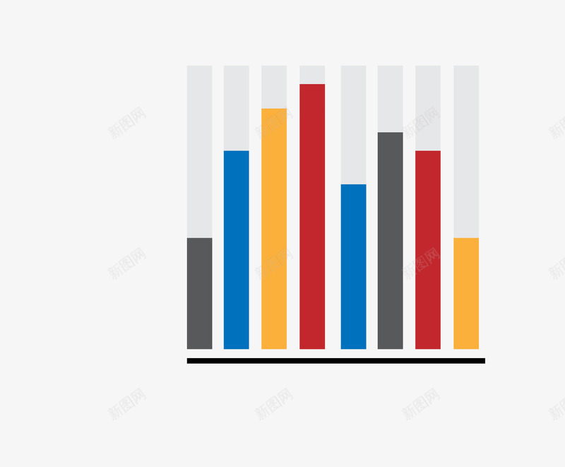 条形统计图矢量图ai免抠素材_新图网 https://ixintu.com 大数据 数据分析 数据表 统计图 矢量图