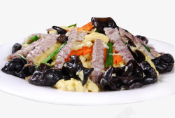 木须扒虾肉素材