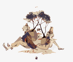 吵架的情侣素材