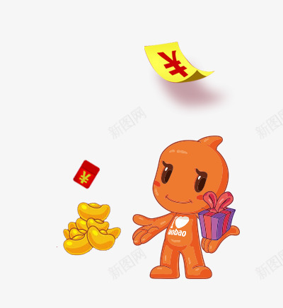 旺旺卡通人物png免抠素材_新图网 https://ixintu.com 人物 卡通 可爱 旺旺 金元宝