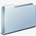 电脑系统常用图标白色文件夹图标
