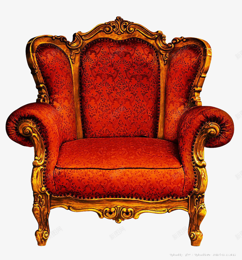 红色高档沙发png免抠素材_新图网 https://ixintu.com 产品实物 高档椅子 高档沙发