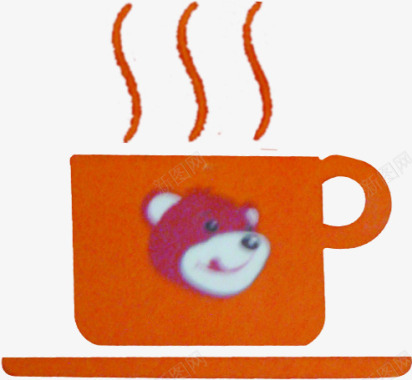 咖啡杯子阳光小熊图标图标