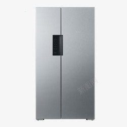变频十字对开门冰箱双门电冰箱高清图片
