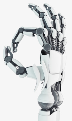 人工智能机器人OK手势素材