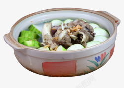 丝瓜炖猪骨汤素材