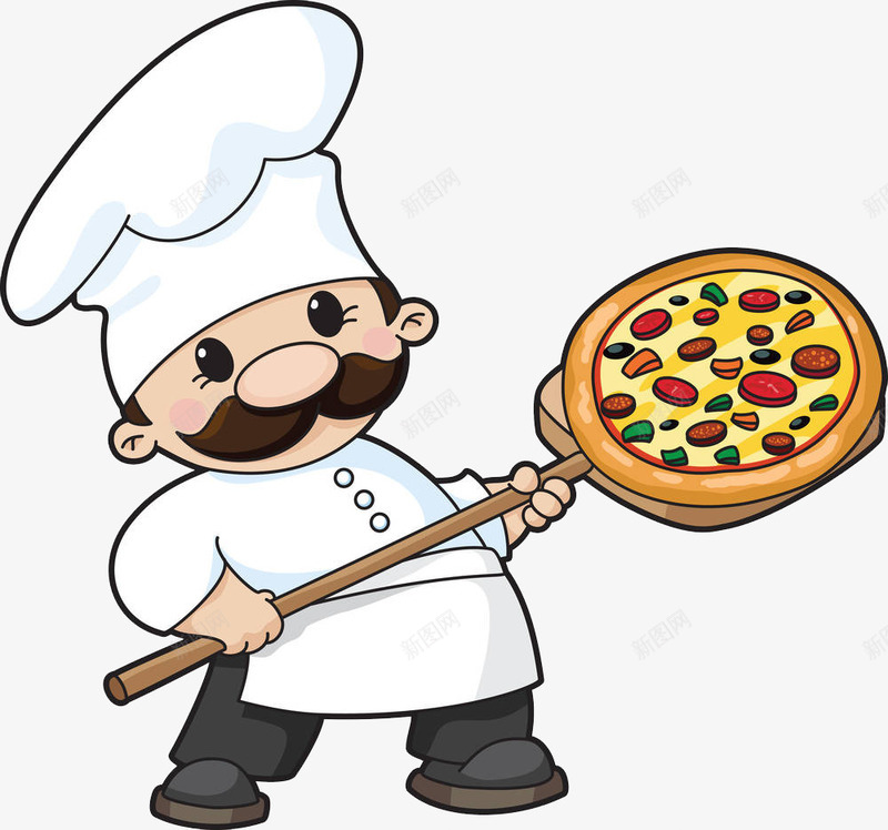 做披萨的厨子png免抠素材_新图网 https://ixintu.com 下厨 做食物 做饭 卡通 厨子 厨师 厨师头像 厨师帽 备膳 披萨 烧菜 烧饭 烹调 烹饪 煮饭