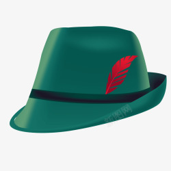 绿帽子帽子高清图片
