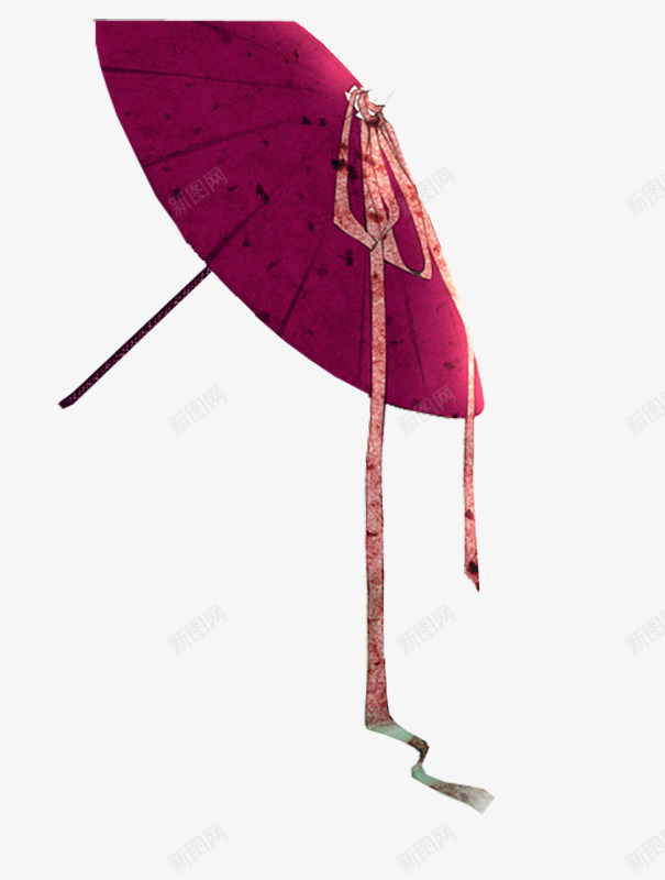 红色的油纸伞png免抠素材_新图网 https://ixintu.com 古镇 复古 文艺