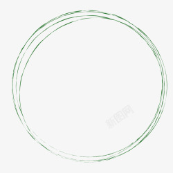 绿色圆形装饰环矢量图素材