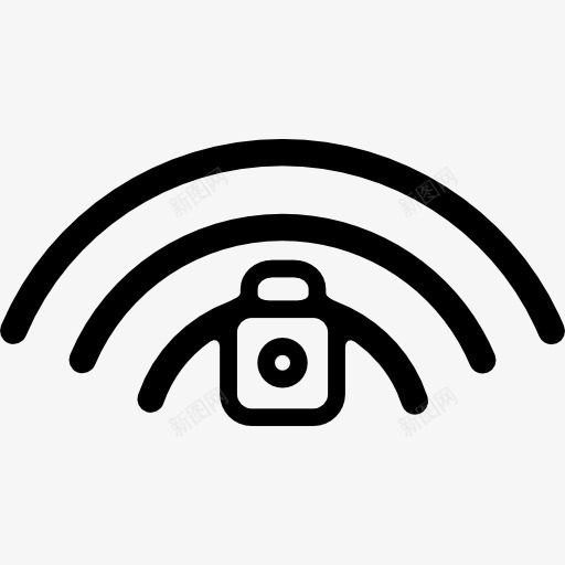 WiFi保护标志图标png_新图网 https://ixintu.com WIFI信号 WiFi 密码保护 手机套 界面 连接 锁 锁定