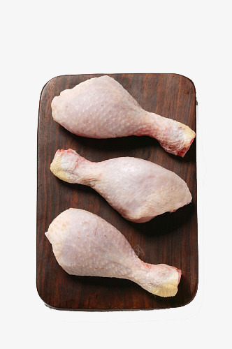木板上的小鸡腿png免抠素材_新图网 https://ixintu.com 厨房 可口 大口吃 好吃 小鸡腿 木板 砧板 美味 食材