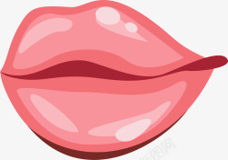 粉色性感嘴唇素材