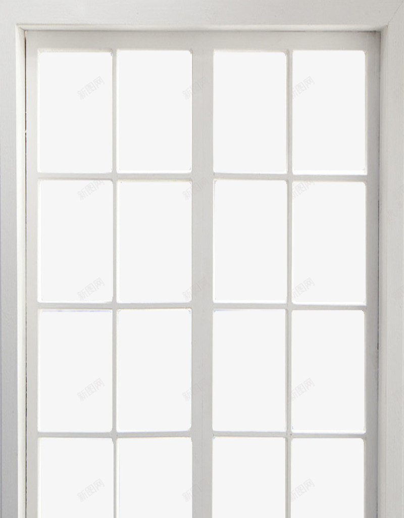 白色简约窗户玻璃装饰png免抠素材_新图网 https://ixintu.com 玻璃 白色 白色窗框 窗户 简约 装饰