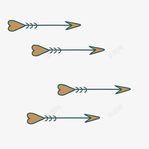 手绘情人箭集psd免抠素材_新图网 https://ixintu.com 丘比特之箭 情人节 情侣 爱 箭头 集合 飞行