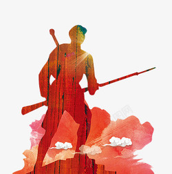 胜利图案红军长征胜利80周年剪影图案高清图片