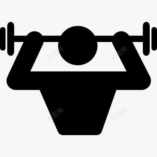 坚强的人的剪影图标png_新图网 https://ixintu.com 举重 体育 冒险运动 多项运动 嬉戏 强 重量
