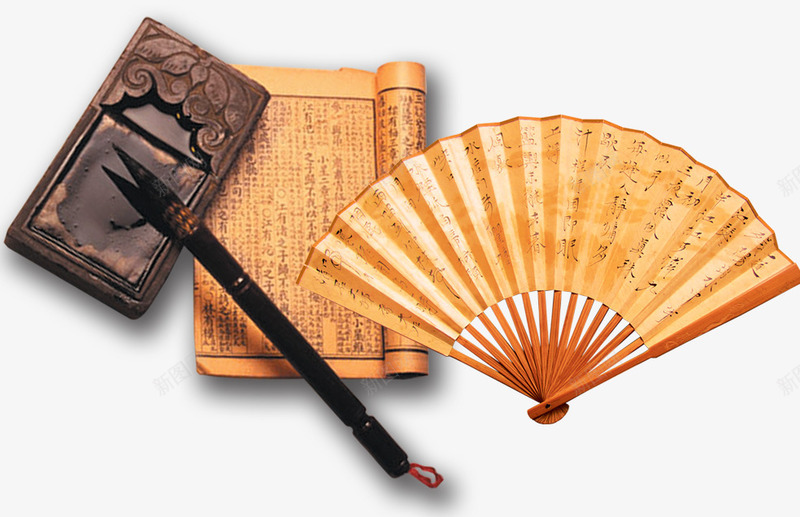 中国元素png免抠素材_新图网 https://ixintu.com 中国元素 书房元素 文房四宝