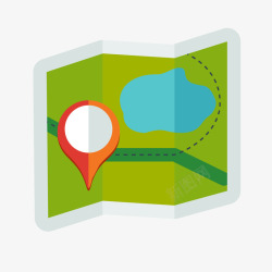 可视化界面和网页地图导航图标高清图片