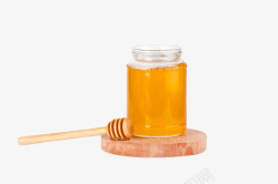 玻璃罐蜂蜜黄色蜂蜜罐高清图片