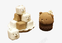 可爱小熊蛋糕素材