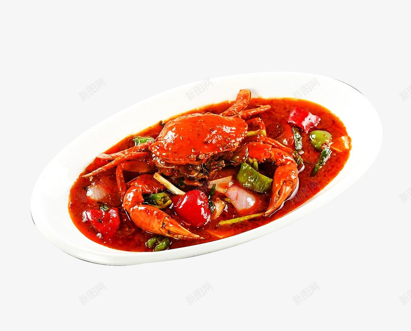 咖喱蟹png免抠素材_新图网 https://ixintu.com 咖喱蟹 海产品 海鲜 菜肴
