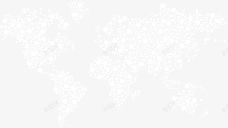 白色圆点科技感地图png免抠素材_新图网 https://ixintu.com 地图 科技 科技感地图 线条