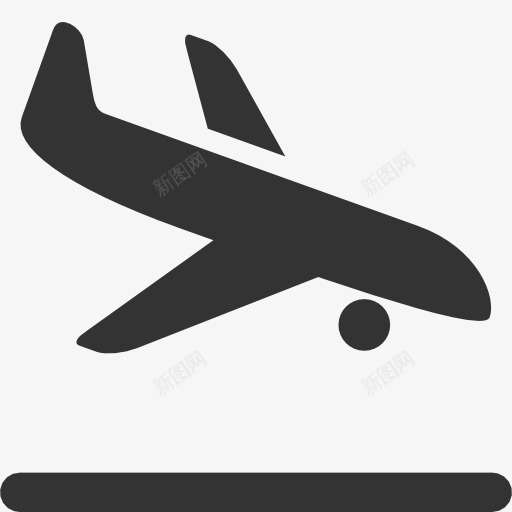 飞机着陆Windows8Metro风格图标png_新图网 https://ixintu.com Airplane landing 着陆 飞机