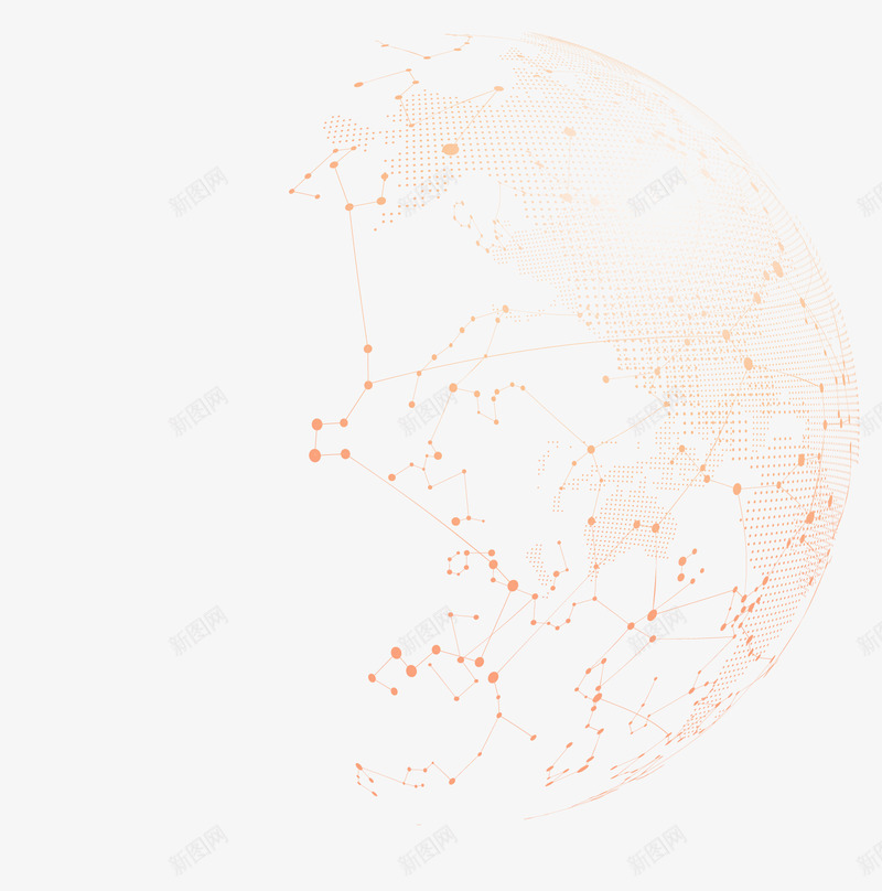 科技线条地球png免抠素材_新图网 https://ixintu.com 地球投影 地球素材 投影 矢量地球 科技地球 线条地球