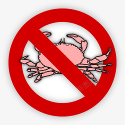 禁止捕蟹素材